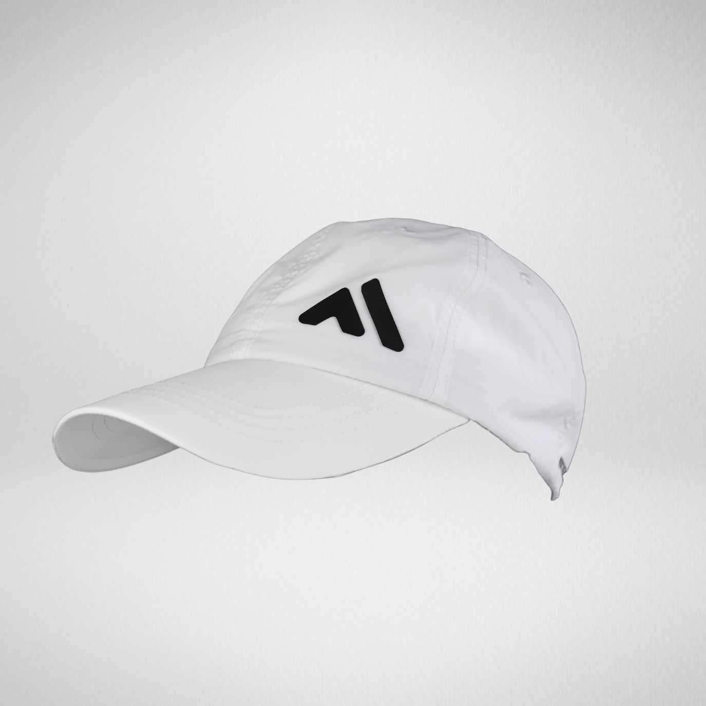White Baseball Cap Polyester Microfiber Baseball Cap