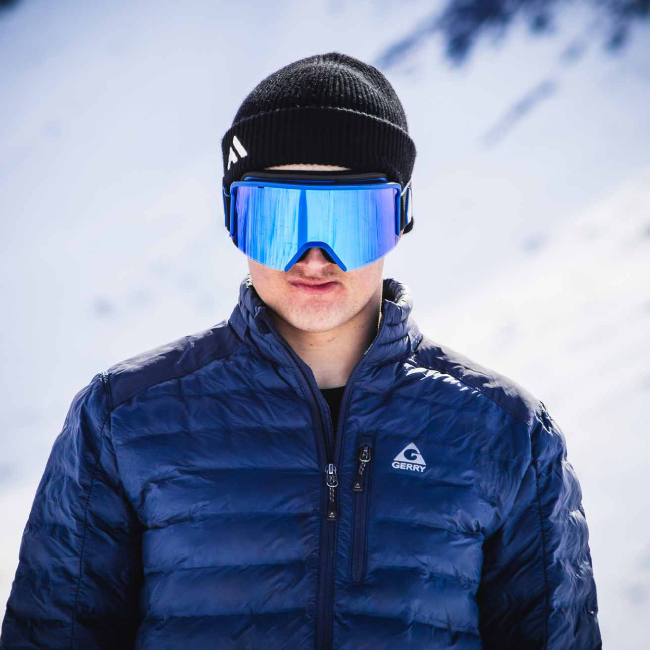 Man Wearing A Coal Black Beanie