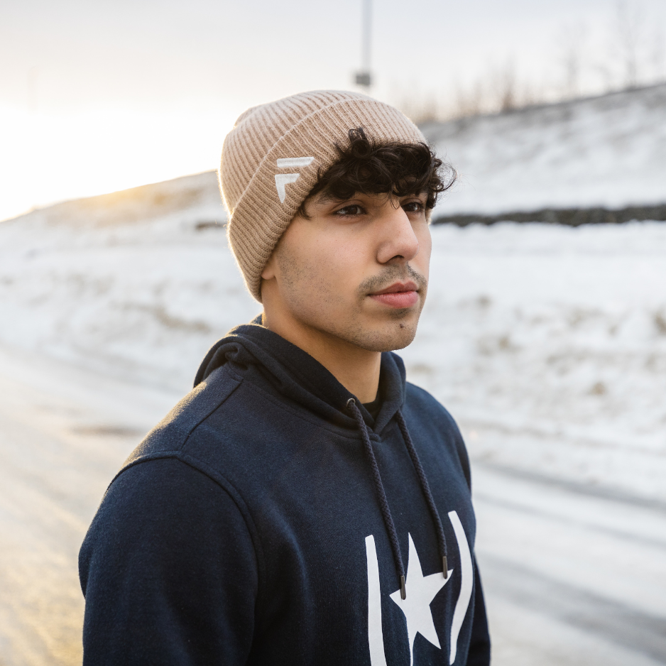 Tan Merino Wool Beanie