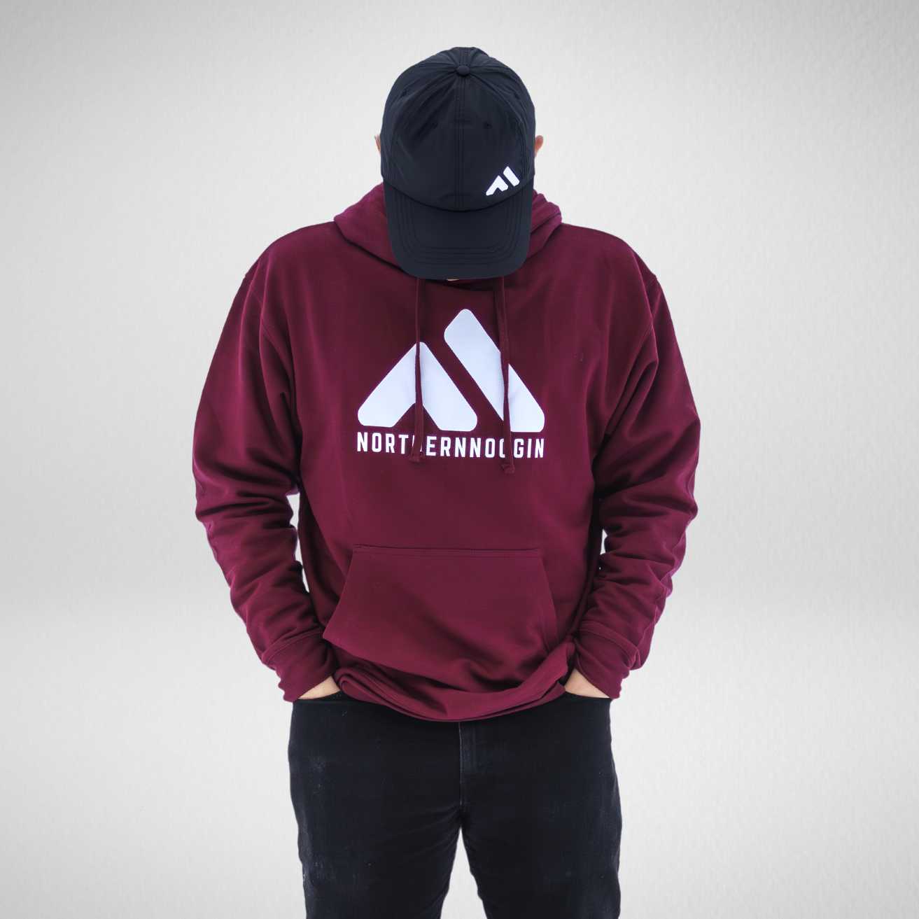 Burgundy Mid-Weight Pullover Hoodie